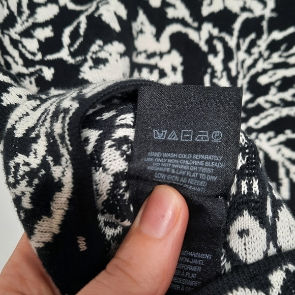 Anthropologie Ett:twa Intarsia Reversible Cardigan Sweater XS - Picture 8 of 8